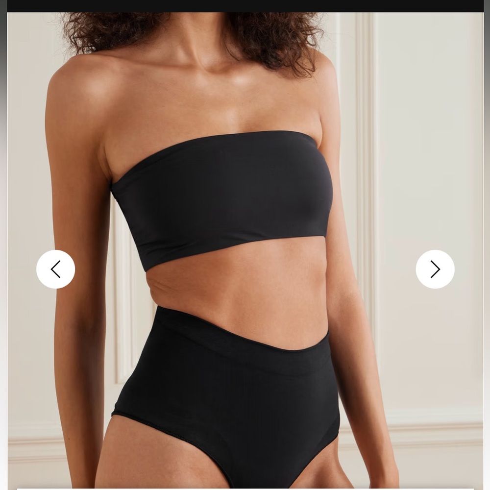 Skims Fits Everyone Womens Bra Bandeau Onyx size Small